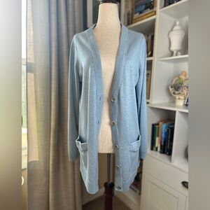 Lands' End Light Blue Women's Cardigan